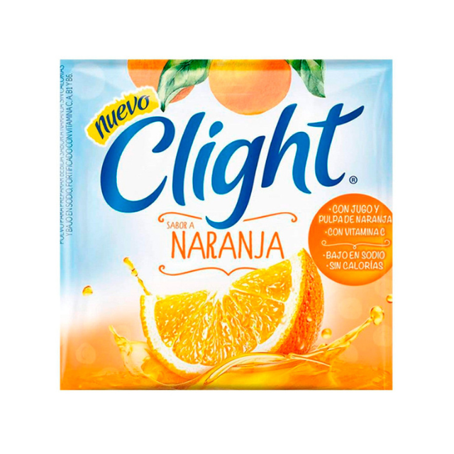 Clight Orange Powdered Juice Sugar Free | 20 Pack Box 160g / 5.6 oz