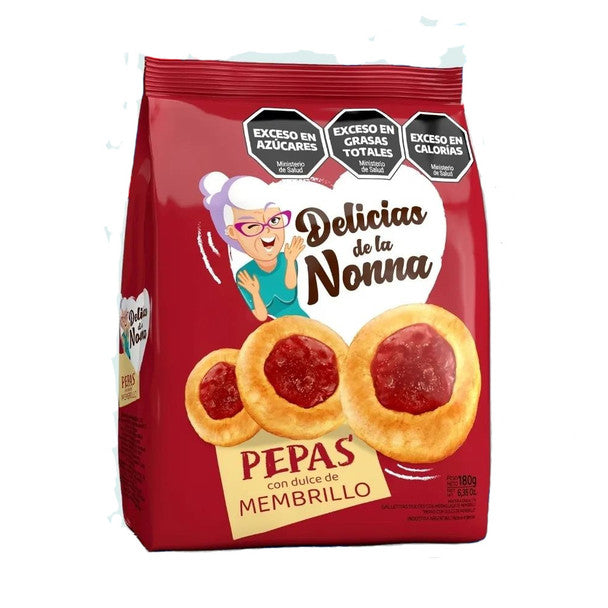 Delicias de la Nonna Cookies 180g, Quince-filled Pepas Cookies 180g/0.39lb