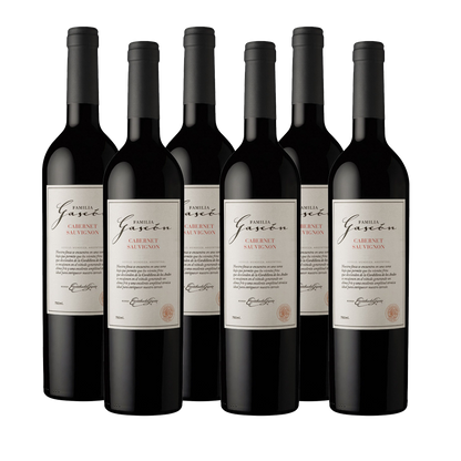 Familia Gascón Cabernet Sauvignon 750 ml (caja de 6 botellas)