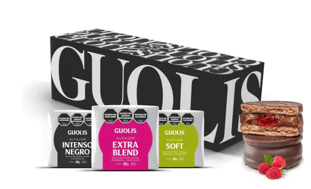 Guolis Mix Dulce de Leche + Fruit Heart Alfajores  6 units 400 g / 14.1 oz