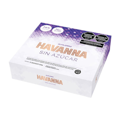 Havanna Sugar-Free Alfajores Box (9 Units) – Gluten-Free with Dulce de Leche & Dark Chocolate – 630g