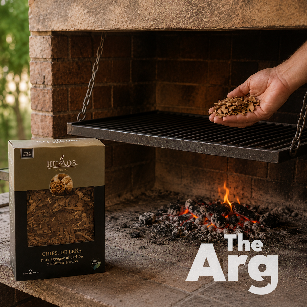 Humos Walnut Smoker Chips 500g | Wood Smoking Chips for BBQ