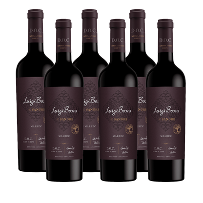 Luigi Bosca de Sangre DOC Malbec Lujan de Cuyo - 750ml (6 bottles)