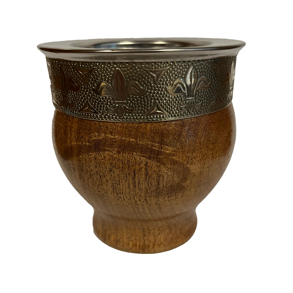 Wooden Imperial Mate Cup - Fleur-de-Lis Design