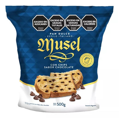 Musel Pan Dulce with Chocolate Chips 500g / 17.63 oz | Classic Venetian Sweet Bread