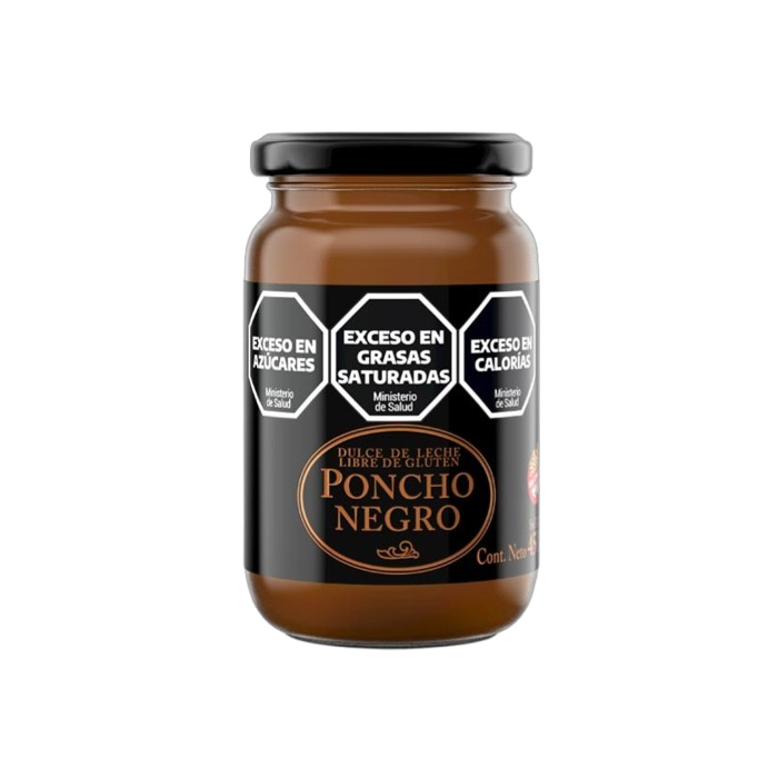 Poncho Negro Dulce de Leche 450g Glass Jar | Authentic Argentine Milk Caramel