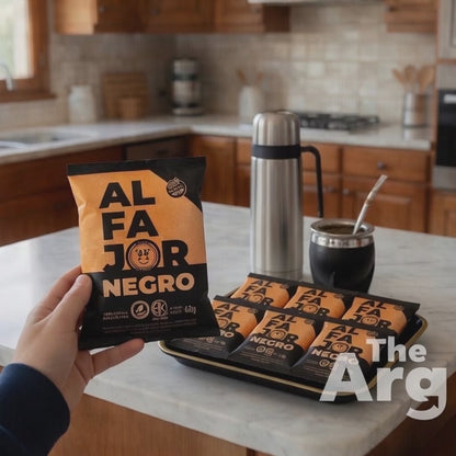 Felices Las Vacas Vegan Alfajor Dark Chocolate with Dulce de Leche 6u. 360g