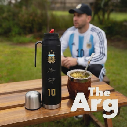Black Steel Thermos with Half-Handle | AFA Design