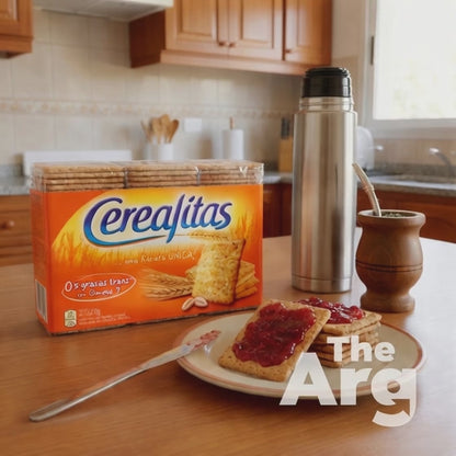 Cerealitas Wholegrain Crackers | Argentine Wheat Crackers with Bran (Pack of 3, 200g Each)