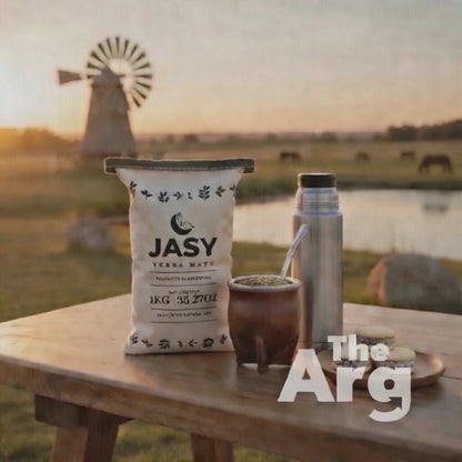 JASY Yerba Mate Tea – Agroecological, 24-Month Aged, Unsmoked 1kg (2.2lb)