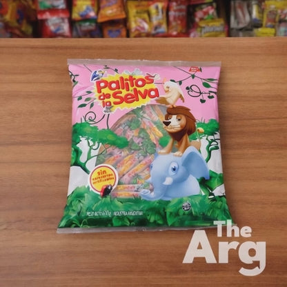 Palitos de la Selva Chewy Candies 600g Bag – Classic Argentine Fruit & Vanilla Sweets