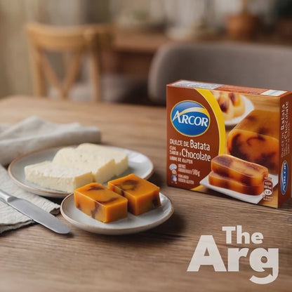 Arcor Dulce de Batata with Chocolate 500g / 1.1 lb | Argentine Sweet Potato & Chocolate Dessert