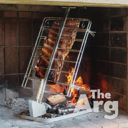 Cross Grill Stake Press Type | Argentine Asado Cross Grill by Todo para el Asador