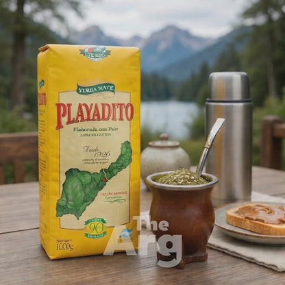 Playadito Traditional Yerba Mate with Stems – 1kg (2.2 lb) | Authentic Argentine Mate Tea