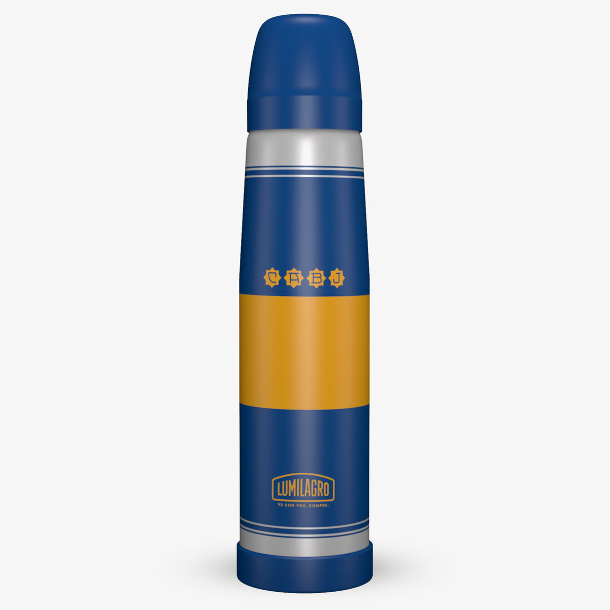 Lumilagro Luminox Boca Juniors Flag Thermo Flask 1 L / 33.8 oz | Ideal for Mate
