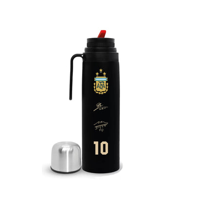 Black Steel Thermos with Half-Handle | AFA Design